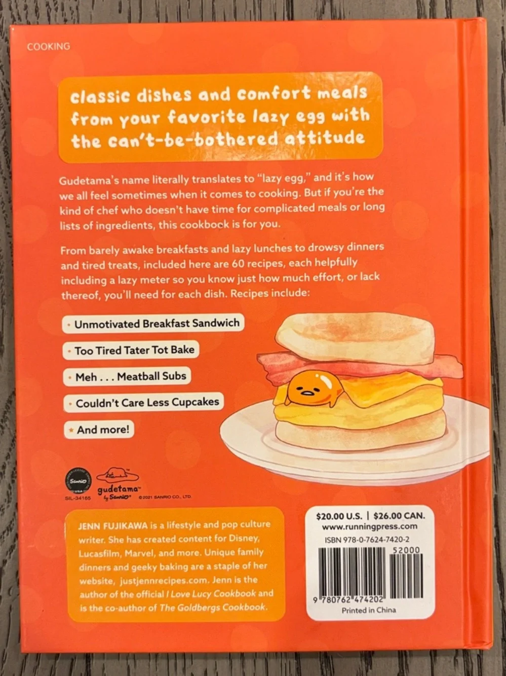 Gudetama The Official Cookbook - Recipes For Living A Lazy Life